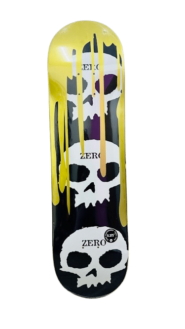 קרש סקייטבורד Zero 3 Skull Blood Gold Foil – 8.375"