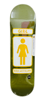קרש סקייטבורד Girl Rick McCrank Green/Yellow 8.25"