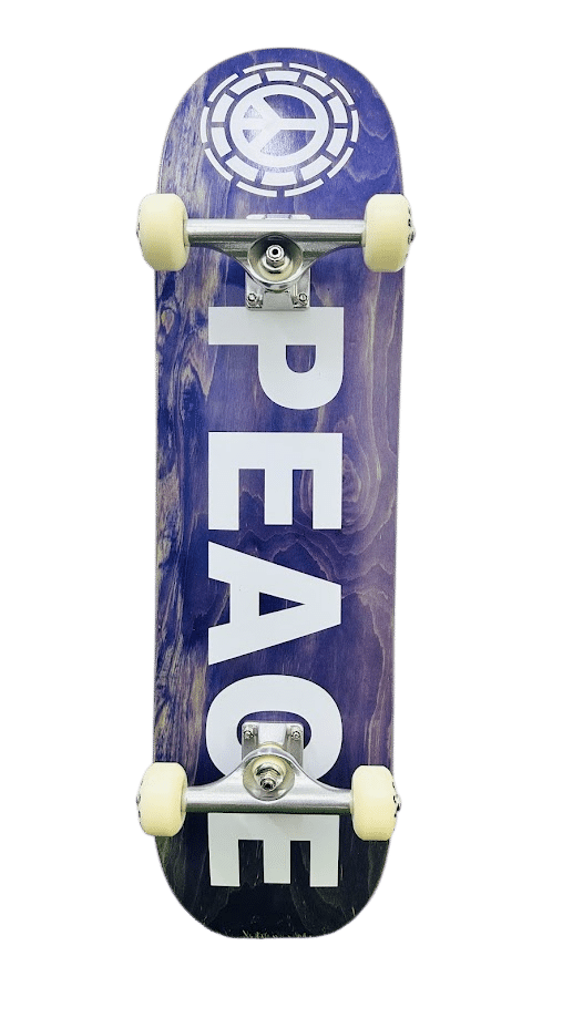 סקייטבורד קומפלט PEACE Purple Logo