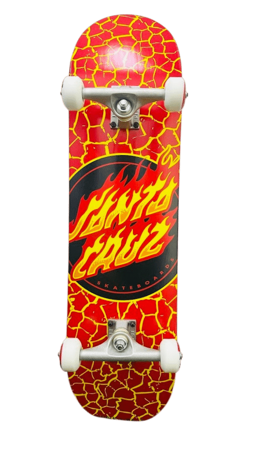 סקייטבורד קומפלט Santa Cruz Flame Dot Red/Yellow