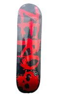 קרש סקייטבורד Zero 3 Skull Blood Black/White/Red